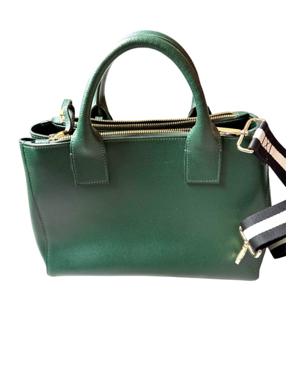 Teddy Blake Bella Vitello Italian Bag avocado dark green NWT - Picture 3 of 16